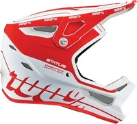 100% HU-HLT-2011-2431-XL, 100% 100% Status Downhill Helm Weiss Rot male