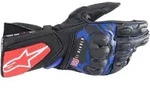 Alpinestars FQ20 SP-8 V3 Monster Motorradhandschuhe, schwarz-rot-blau, Gr&ouml;&szlig;e S f&uuml;r