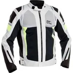 Richa Airstorm wasserdichte Motorrad Textiljacke, schwarz-grau-gelb, Gr&ouml;&szlig;e M f&uuml;r