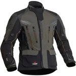 Halvarssons Mora wasserdichte Motorrad Textiljacke, schwarz-gr&uuml;n, Gr&ouml;&szlig;e 48 f&uuml;r