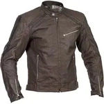 Halvarssons Sandtorp Motorrad Lederjacke, braun, Gr&ouml;&szlig;e 52 f&uuml;r M&auml;nner