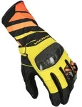 Macna Krown perforierte Motorrad Handschuhe, schwarz-gelb, Gr&ouml;&szlig;e L f&uuml;r M&auml;nner