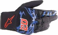 Alpinestars FQ20 Copper Motorradhandschuhe, schwarz-rot-blau, Gr&ouml;&szlig;e S f&uuml;r M&auml;nner