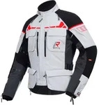 Rukka Ecuado-R Motorrad Textiljacke, schwarz-grau-rot, Gr&ouml;&szlig;e 48 f&uuml;r M&auml;nner