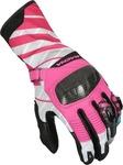 Macna 190-6283-L-681, Macna Krown perforierte Damen Motorrad Handschuhe Schwarz Pink