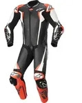 Alpinestars Absolute V2 1-Teiler Motorrad Lederkombi, schwarz-weiss-rot, Gr&ouml;&szlig;e 56