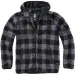 Brandit Teddyfleece Worker Jacke, schwarz-grau, Gr&ouml;&szlig;e S f&uuml;r M&auml;nner