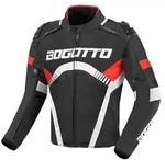 Bogotto Boomerang Wasserdichte Motorrad Textil Jacke, schwarz-rot, Gr&ouml;&szlig;e XS...