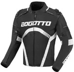 Bogotto Boomerang Wasserdichte Motorrad Textil Jacke, schwarz-weiss, Gr&ouml;&szlig;e XS...