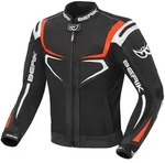 Berik Radic Motorrad Leder- / Textiljacke, schwarz-weiss-rot, Gr&ouml;&szlig;e 48 f&uuml;r M&auml;nner