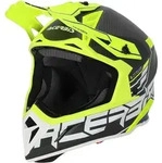 Acerbis Steel Carbon 2023 Motocross Helm, schwarz-gelb, Gr&ouml;&szlig;e XS f&uuml;r M&auml;nner