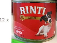 Rinti 6594823, Rinti Gold mit Rindst&uuml;ckchen 185 g - 12 St&uuml;ck