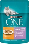 Purina 6676591, Purina ONE Sensitive mit Huhn & Karotten 85 g
