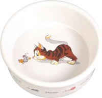 Trixie 4007, Trixie Napf mit Katzen/Maus-Motiv, Keramik