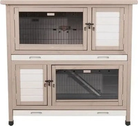 Trixie 62403, Trixie Kleintierstall mit W&auml;rmed&auml;mmung wei&szlig;/braun