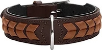 Hunter 68561, Hunter Halsband El Paso dunkelbraun/schwarz, Gr&ouml;&szlig;e: 60 cm / Breite: