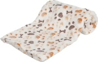 Trixie 37178, Trixie Decke Lingo wei&szlig;/beige f&uuml;r Hunde, Ma&szlig;e: 100 x 75 cm