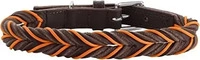 Hunter 69318, Hunter Halsband Solid Education Cord dunkelbraun/orange
