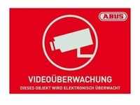 ABUS AU1420 Warn Aufkleber Video 148x105 mm Tür Fenster Videoüberwachung