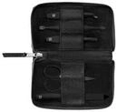 Zwilling Manik&uuml;re Pedik&uuml;re Set 5tlg. mit Nagelschere, Leder, schwarz Manik&uuml;re-Set
