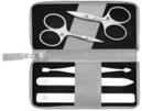 Zwilling Manik&uuml;re Pedik&uuml;re Set 5tlg. mit Kombi-Nagelschere, vegan, grau