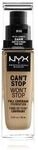 NYX Professional Makeup Can't Stop Won't Stop 24-Hour Foundation Fl&uuml;ssige Foundation