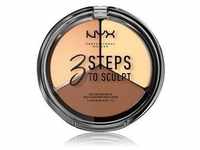 NYX Professional Makeup 3 Steps to Sculpt Make-up Palette 15 g Nr. 02 - Light