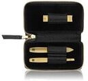 Zwilling Premium Manik&uuml;re Set 3tlg. mit Kompakt-Nagelknipser Leder, in Schwarz