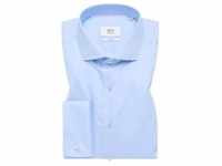 SLIM FIT Luxury Shirt in hellblau unifarben, hellblau, 38