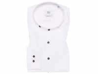 MODERN FIT Linen Shirt in weiß unifarben, weiß, 39