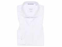 SLIM FIT Cover Shirt in weiß unifarben, weiß, 37