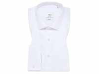 SLIM FIT Luxury Shirt in weiß unifarben, weiß, 38