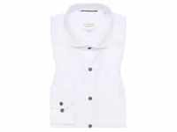 SLIM FIT Cover Shirt in weiß unifarben, weiß, 39
