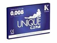 «Unique C.2 Pull» Kondomkarte mit latexfreien Kondomen (3 Kondome)