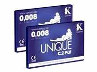 «Unique C.2 Pull» Kondomkarten mit latexfreien Kondomen (6 Kondome)