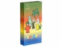 «Color» farbige, aromatisierte Kondome (12 Kondome) 12 St