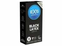 «Black Latex» Comfy Fit, tiefschwarze Kondome (12 Kondome)