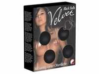 «Velvet Balls Black» Liebeskugeln, schwarz, 4er-Set (1 Stück)