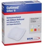Cutimed Siltec B Schaumverb.15x15 cm m.H 12 St