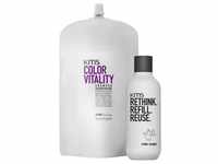 KMS Colorvitality Shampoo Pouch 750 ml + Nachfüllflasche