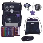 Scout Schulranzen-Set 5-teilig Neo Exklusiv Safety Light Spooky Starlight