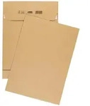 Idena 100 Faltentaschen DIN C4 braun 130g haftklebend