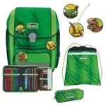 Scout Schulranzen-Set Genius DIN Dino Rex
