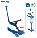 Authentic Sports Globber Go-Up Active Lights blau-dunkelblau, mit Leuchtrollen