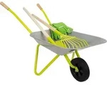 small foot Schubkarre mit Gartenwerkzeug (Schubkarre, Schaufel, Rechen und 1 Paar