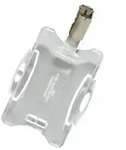 Durable 811819 Namensschild f&uuml;r Betriebsausweise 25 St&uuml;ck transparent