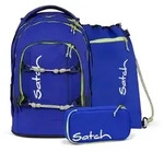Satch PACK Schulrucksack Set Blue Climber