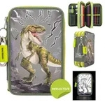 DEPESCHE 11758 Dino World 3-Fach Federtasche REFLECTOR