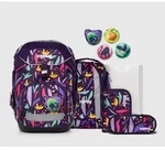 ergobag PACK Set Schulranzen-Set AmB&auml;rzonas, 6-teilig Rosa Gelb Lila 20 Liter
