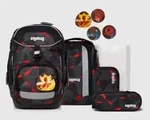 ergobag Pack Set Schulrucksack-Set TaekB&auml;rdo, 6-teilig Grau Rot 20 Liter